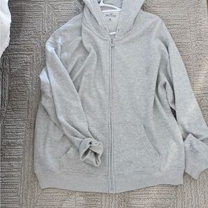 Women’s gray zip up